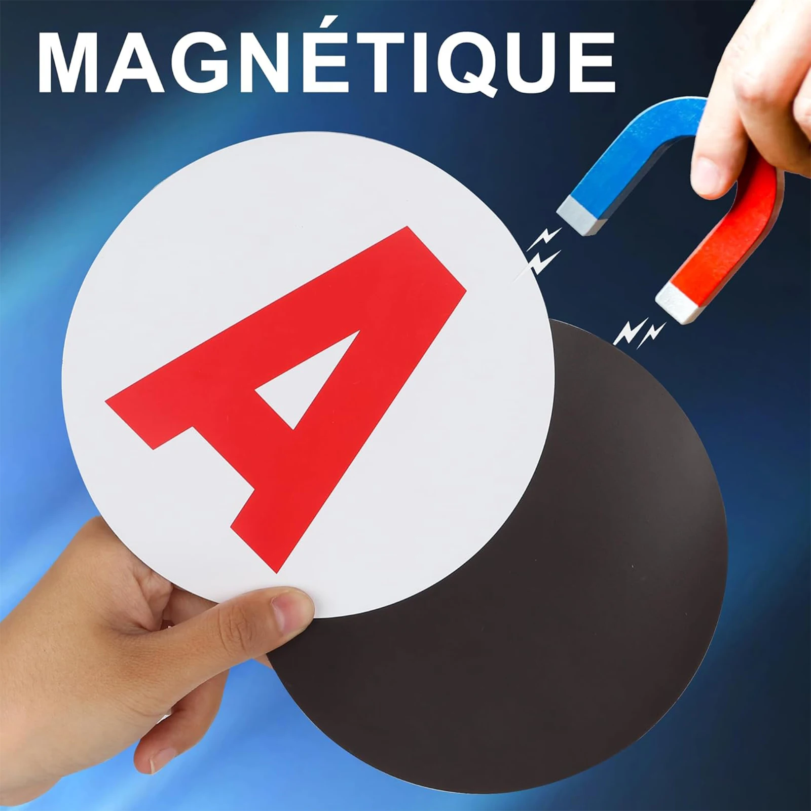 A Magnetique Jeune Conducteur, 2 PCS Disque A Magnétique, Ø 15cm Disque A Voiture, A Apposer sur Le véhicule, Disque Magnétique