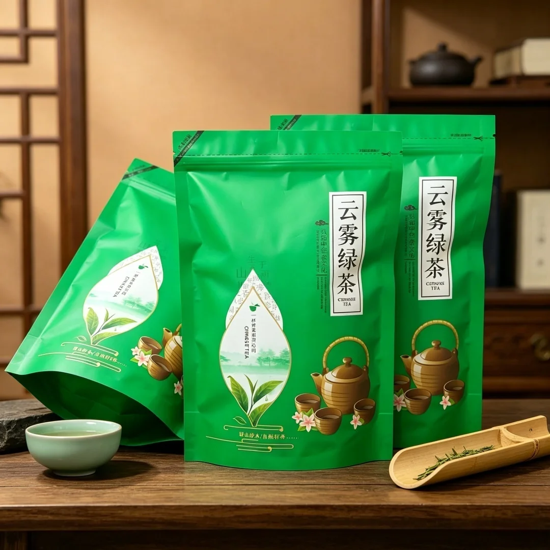 250g Dian Hong Zipper China Dan Cong Bi Luo Chun Yunwu Green Seal Yingde Black Dancong Dianhong Tea Packing Bag