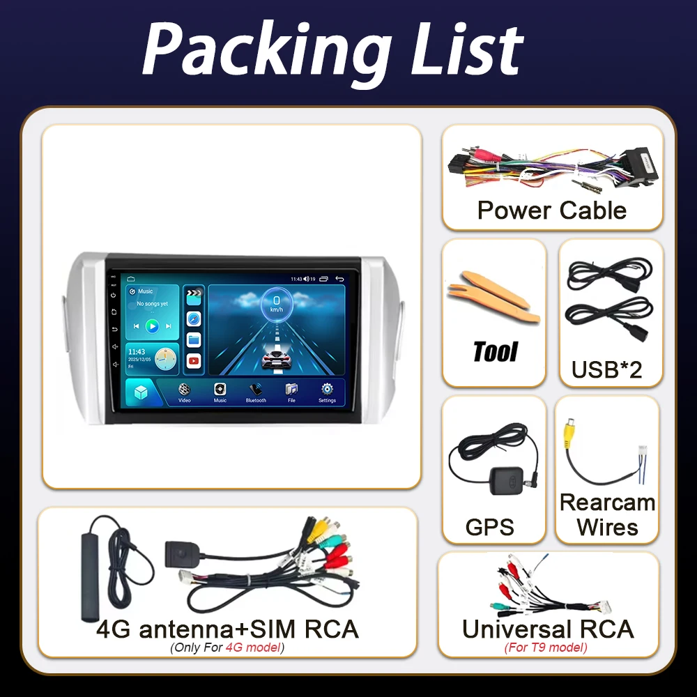Android Auto For Toyota Innova 2 2015 2016 2017-2022 Car Radio Multimedia Player Stereo Navigation Carplay Bluetooth No 2din DVD
