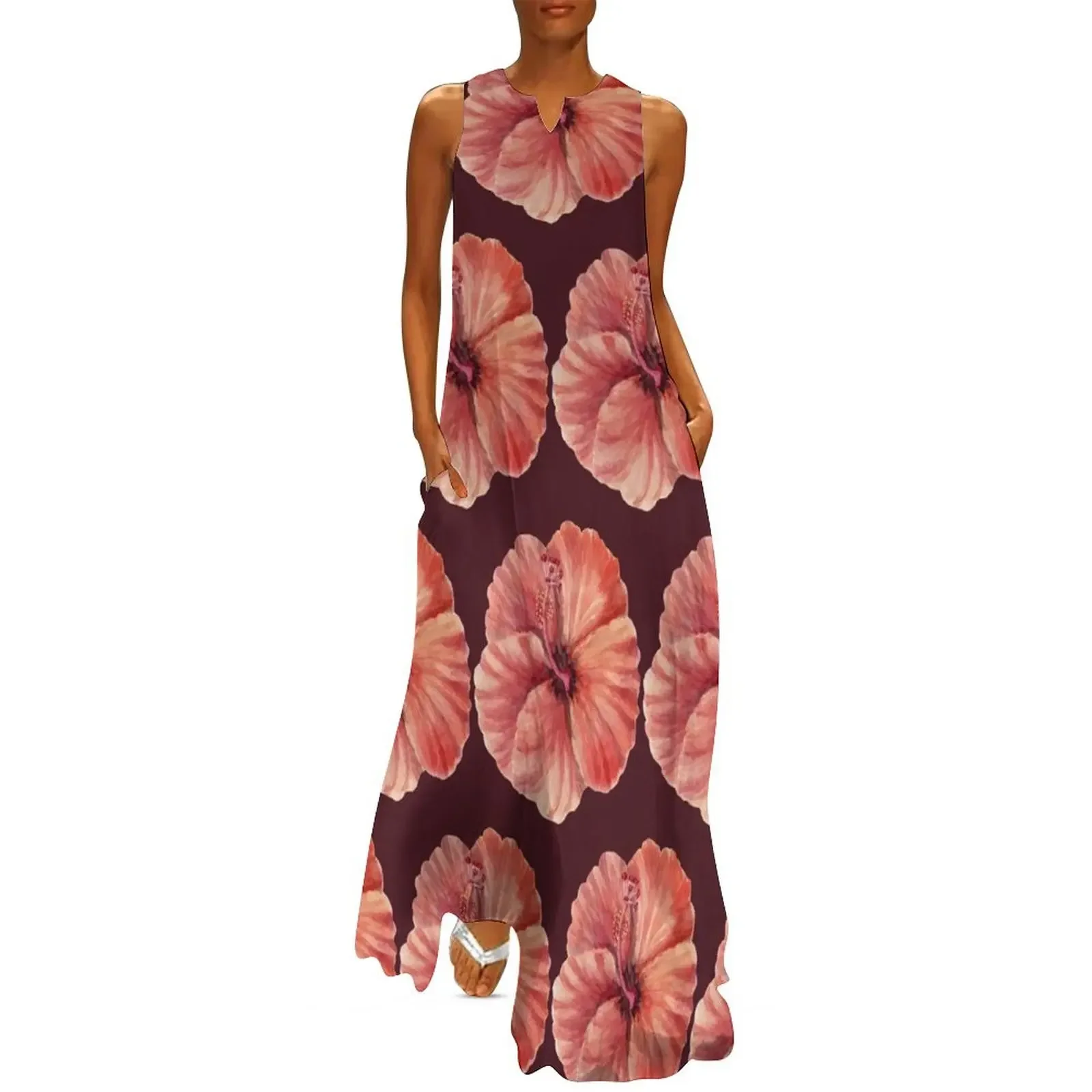 

Woman, lizard and flowers Long Dress Women's skirt birthday dress beach outfits for women Dress