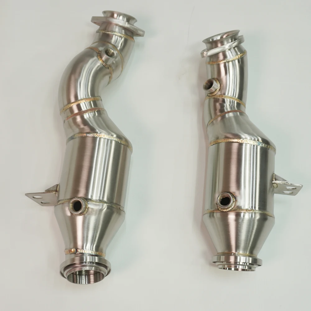 For Benz AMG GLC43 GLC450 2017+ Three-Way Catalytic Converter Downpipe X253 M276 3.0T 304 Stainless Steel Exhaust Downpipe-New