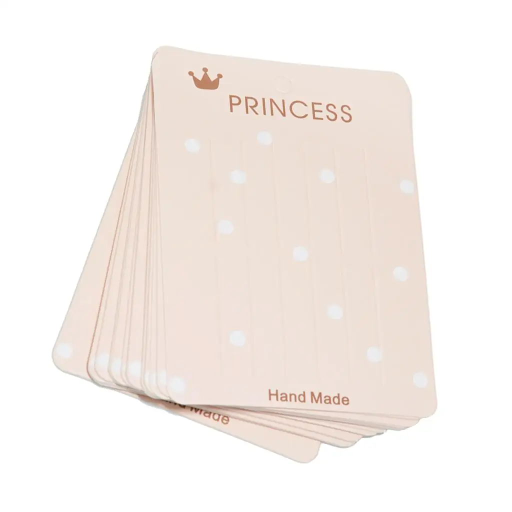 Wholesale 40 Hair Display Cards Paper Cardboard Blank Hairpin Hair Band Package Cards - 75x105mm / 2.95x4.13inches