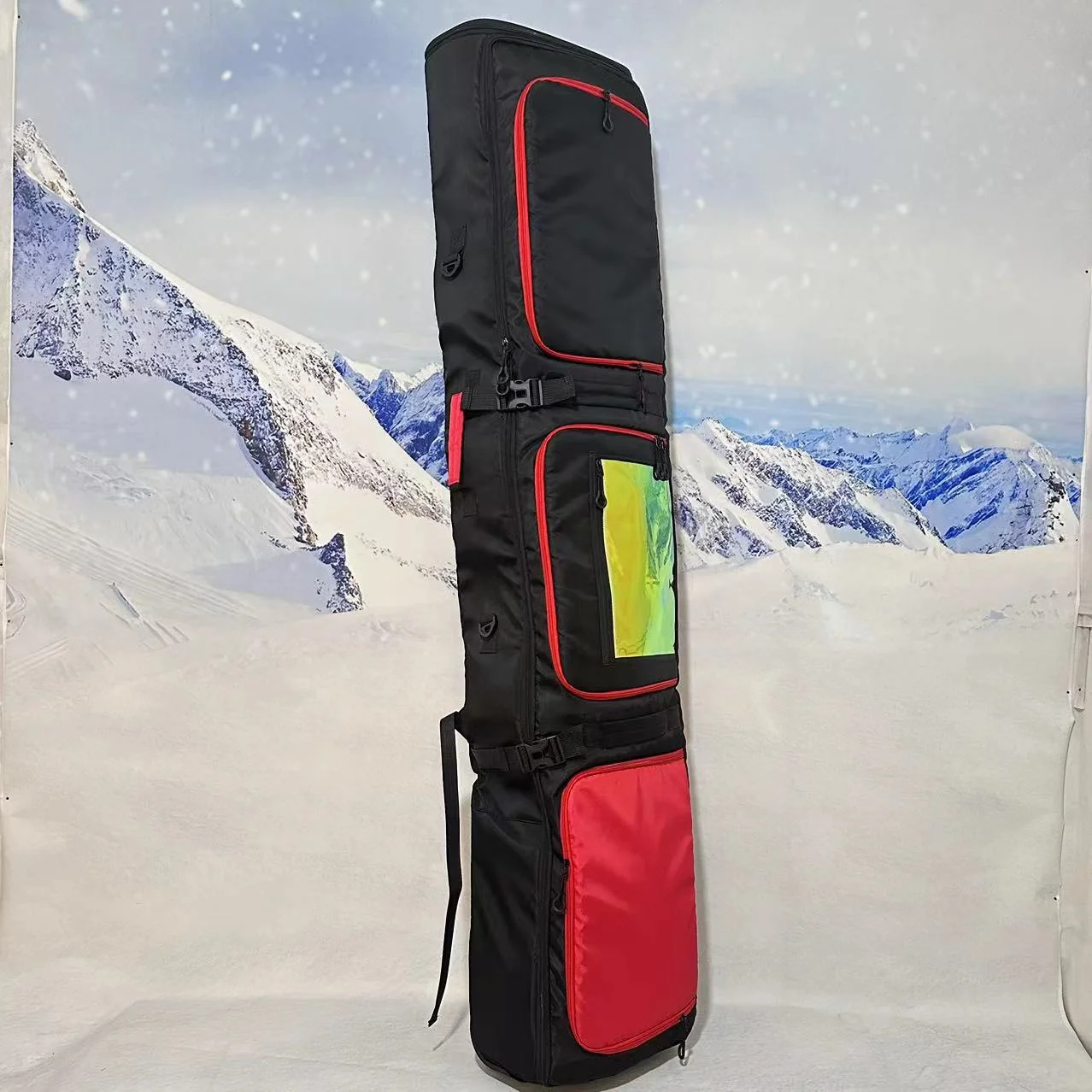 

Wheeled snowboard bag Waterproof double shoulder ski bag Sub-warehouse ski suit bag Dry and wet separation snow shoe bag