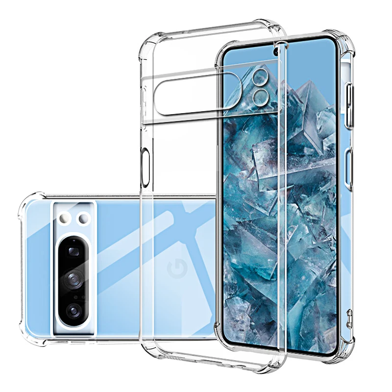 Transparent Phone Case for Google Pixel 8 Pro 7a 7Pro 6Pro 8Pro 4 XL 8 7 A 6 Pro TPU Silicone Back Soft Clera Protective Cover