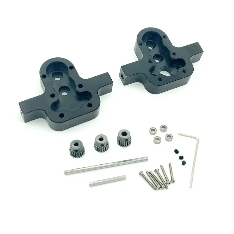 1 zestaw osłony skrzyni biegów Metal 370 RC Car Upgrade Parts dla MN D90 D91 99 99s/WPL B14 B24 C14 C24 C34