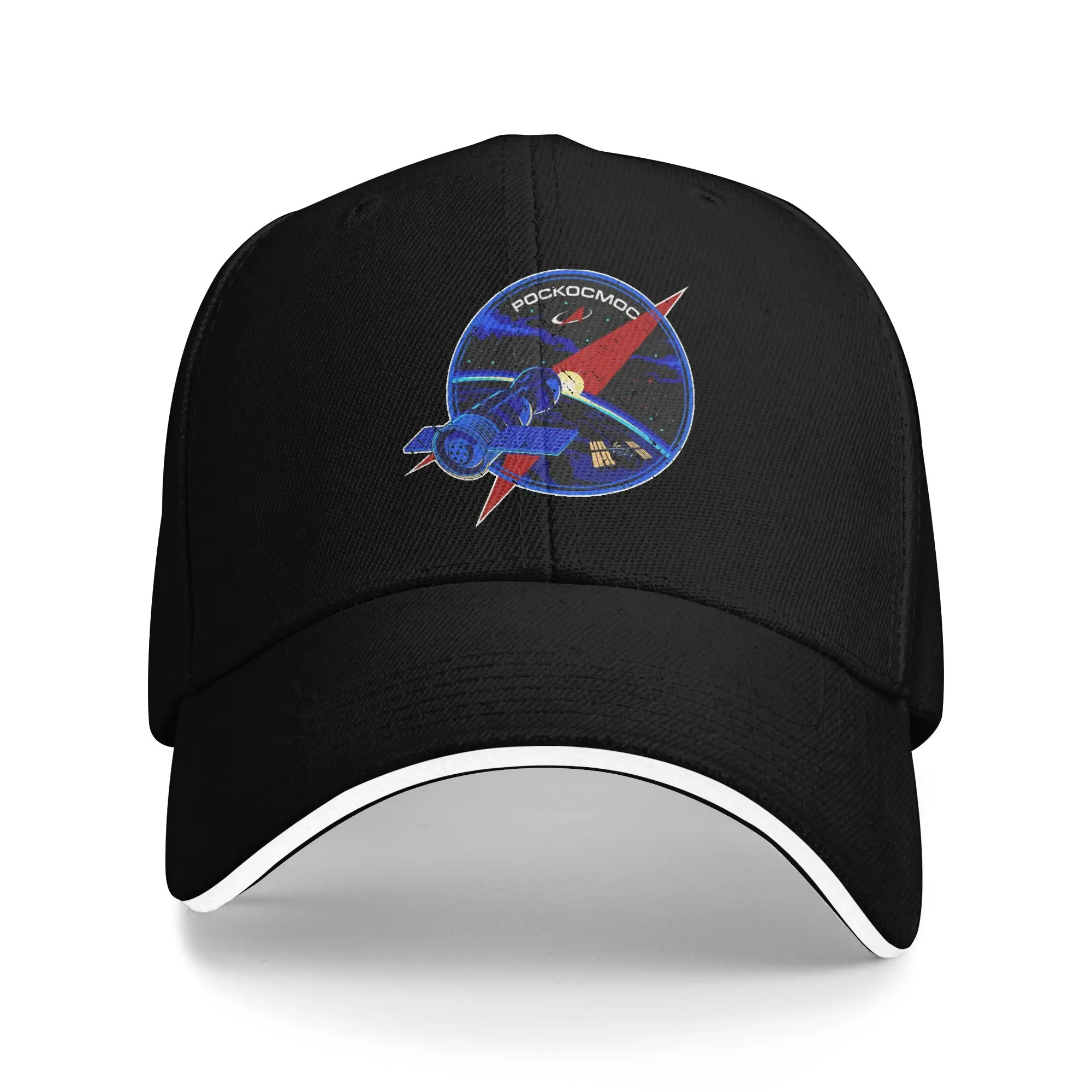 Roscosmos Russian Space Agency Casual Baseball Cap Summer Trucker Hat Sun Camping Snapback Cap Unisex-Teens Baseball Caps