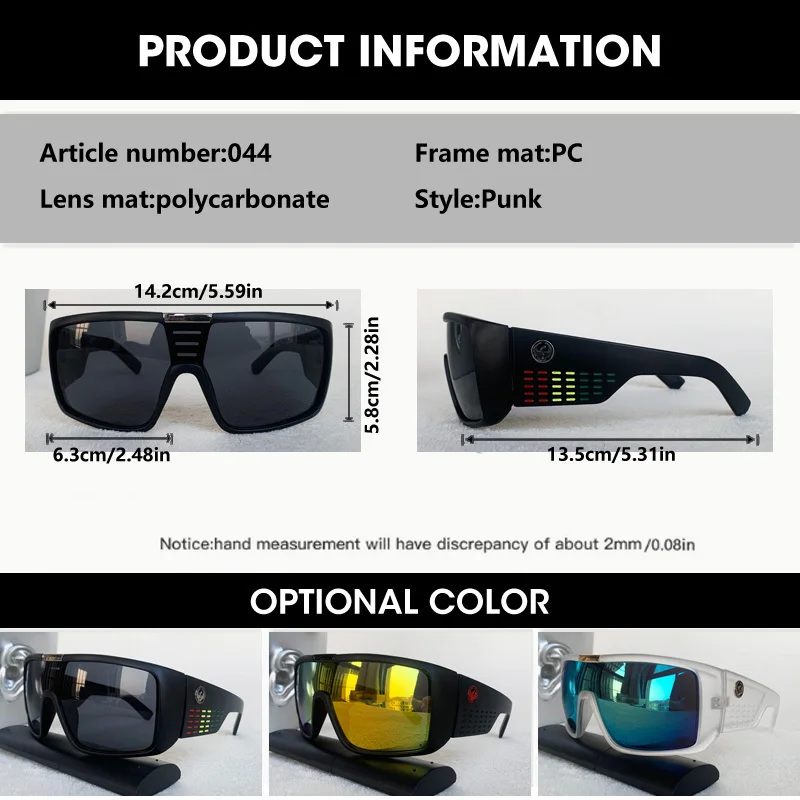 OCYCO 2026 Neue Photochrome Punk-Sonnenbrille Radfahrbrille Outdoor-Sportbrille Laufbrille Fahrbrille UV400-Schutz Fahrrad-Eyewear – Detail 2