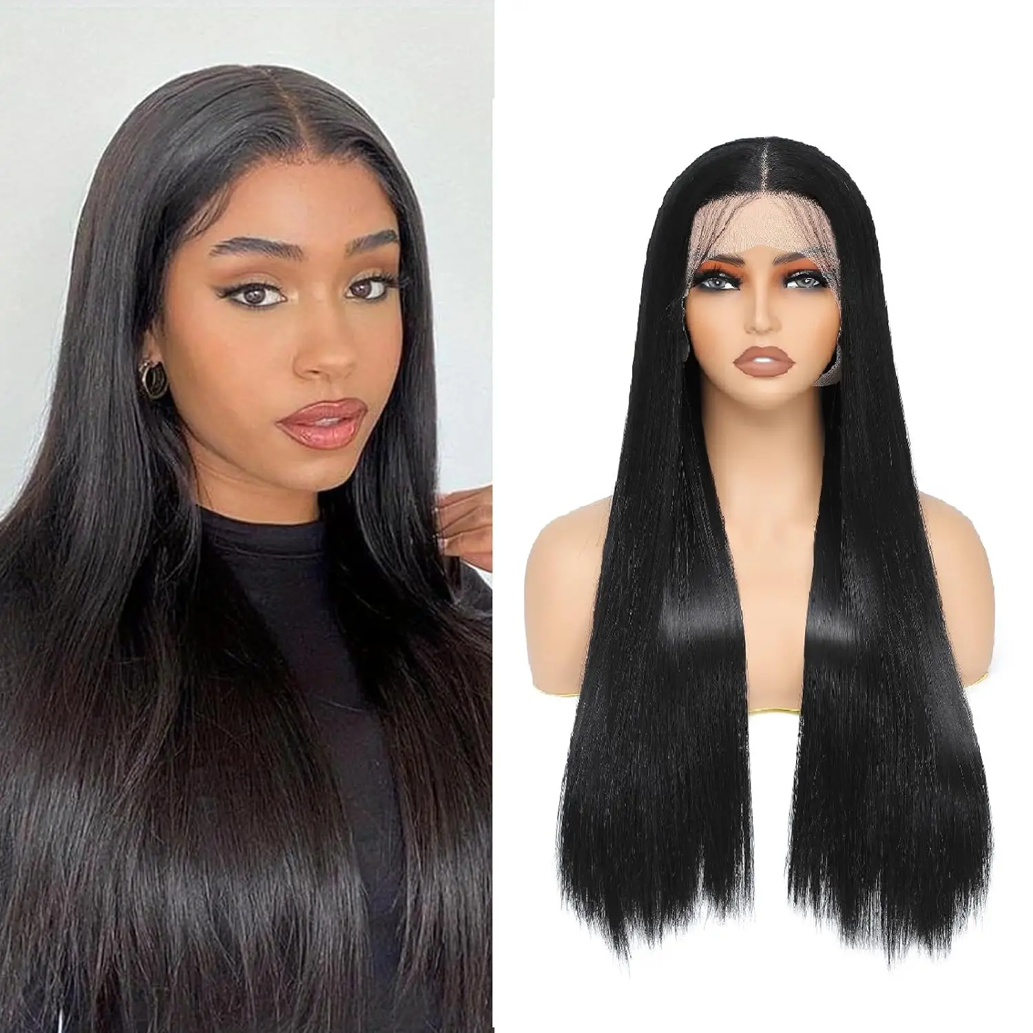 Ketebalan 250 13x4 13x6 wig rambut manusia renda depan 30 34 inci 360 wig Frontal Brasil untuk wanita