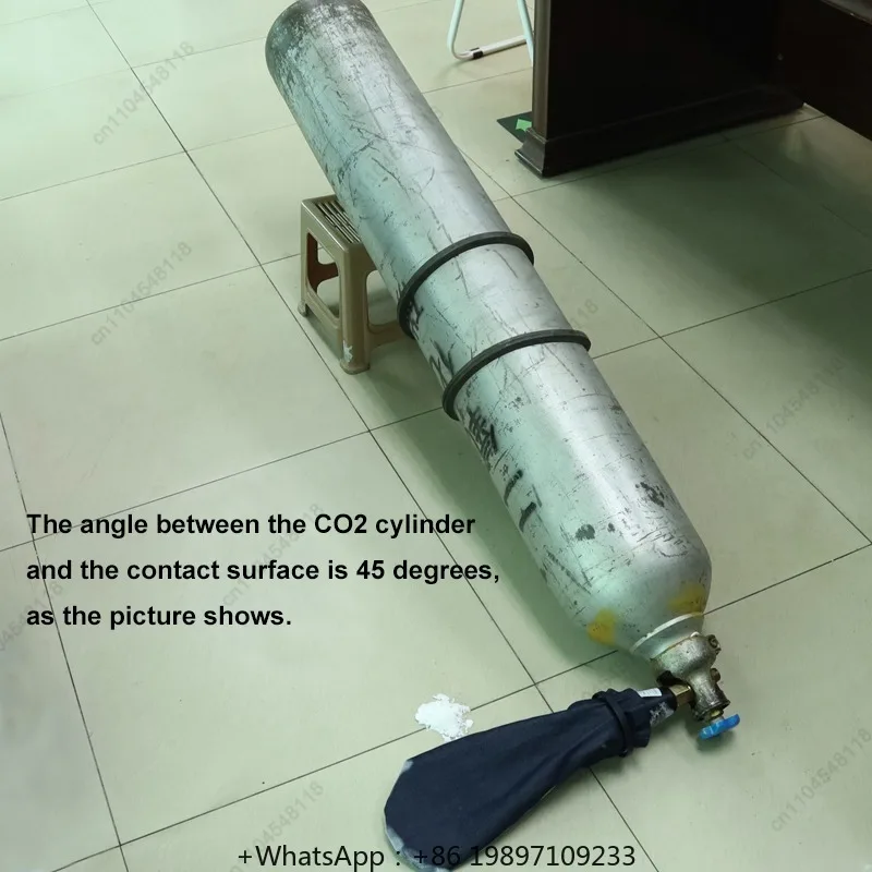 Portable house-hold Dry Ice Maker Basic Edition Standard Thread Valve W21.8 Set Plastic Cone+Collection Bag For 1kg+O-ring Seal