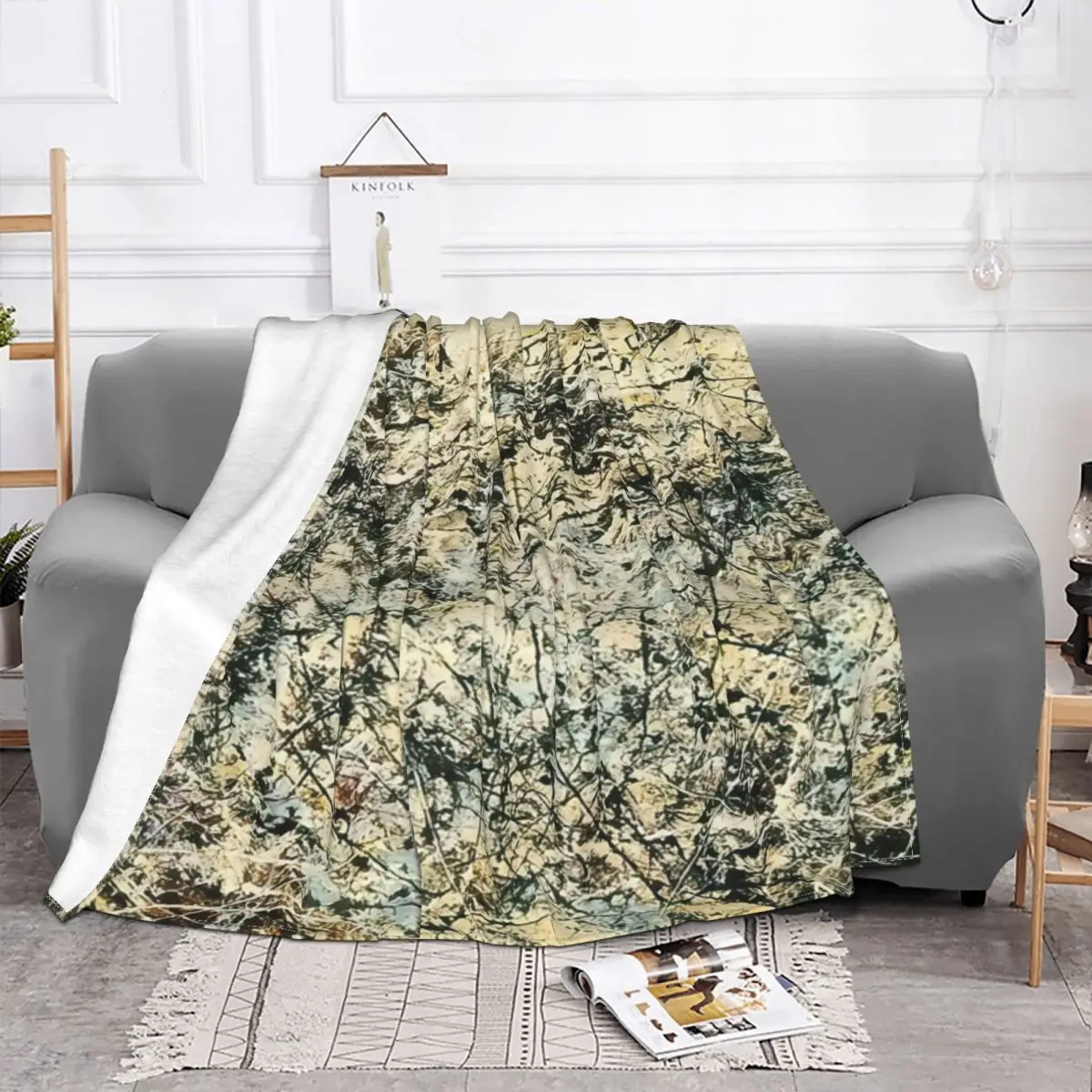 Jackson Pollock - No 1 1948 Home Bed Blanket Throw Blanket Winter Warm Blanket Throw Blanket