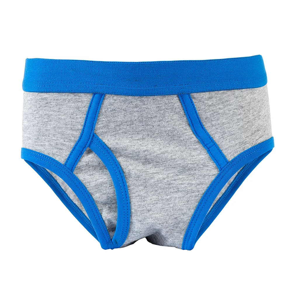 Boys Solid Color Briefs Underwear 5Pcs