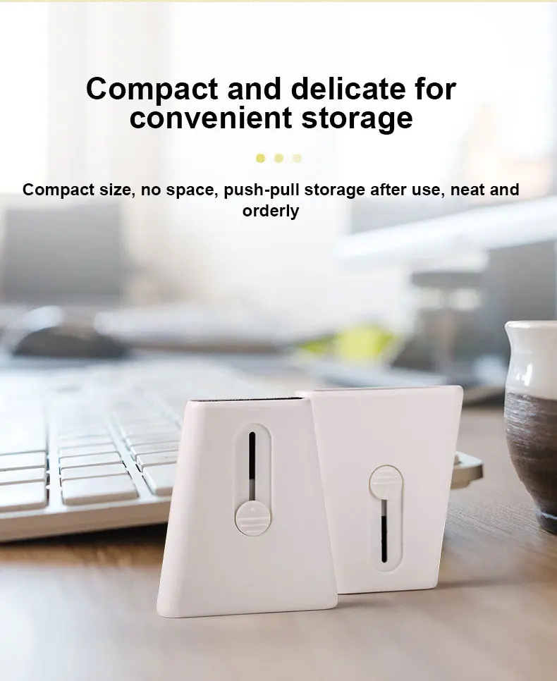 Double Head Retractable Computer Keyboard Cleaning Brush Notebook Keyboard Brush Mobile Phone TV Dust Cleaning Gap Brush