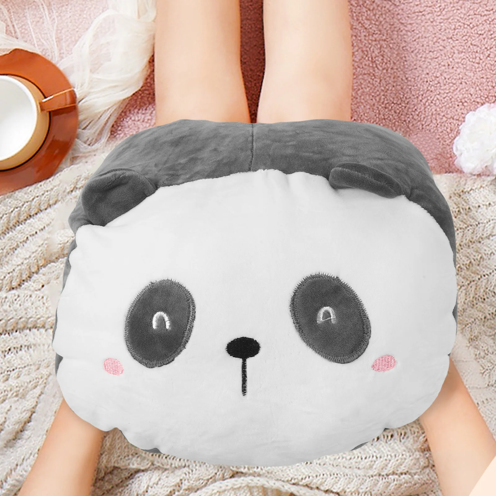 Travesseiro de mão quente macio recheado dos desenhos animados almofadas para sofá cama carro decoração casa dormir nap apoio almofada traseira