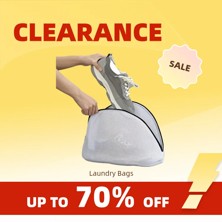 Clearance_1PC Mesh Laundry Bag Zips Shoe Washing Bag_Continuous updates