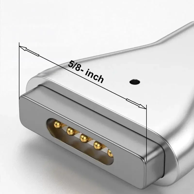 USB C to Magnetic1 L-tip Magnetic 2 Connector Charging Adapter 100W PD Power Charger Converter Compatible with Macbook Air/Pro