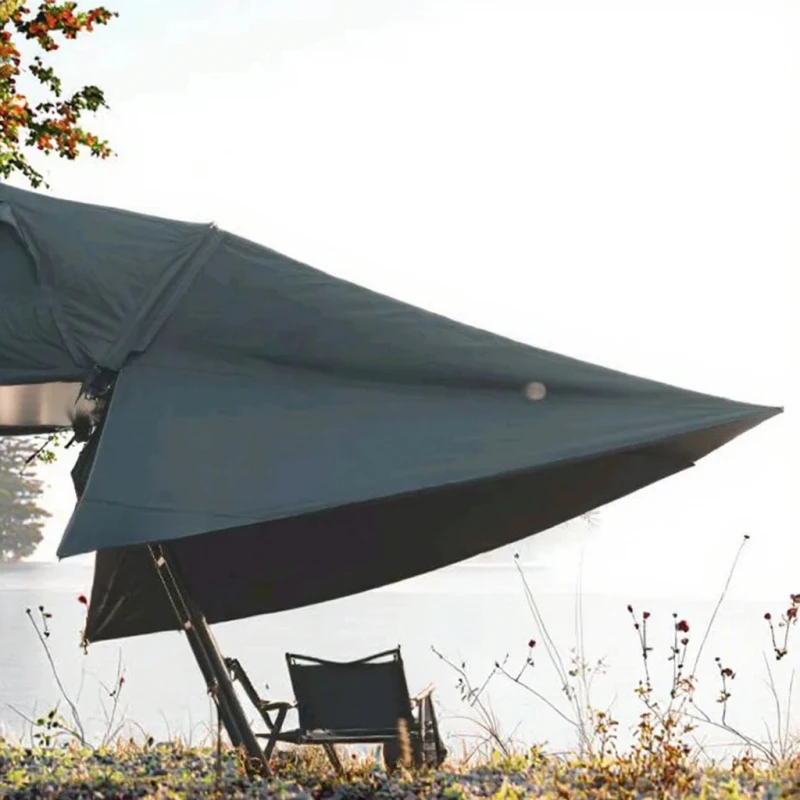 

Hot Selling EZNEST Four-Season One Bedroom Waterproof Fly Tent Awning Aluminum Car Side Roof Camping Tarp High Quality