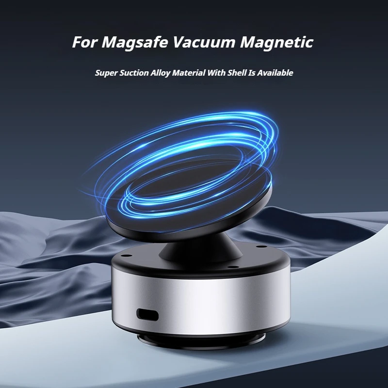 For Magsafe Magnetic 360°Rotatable Vacuum Car Magnetic Holder X11Vacuum Car Phone Mount Strong Magnetic Suction Cup