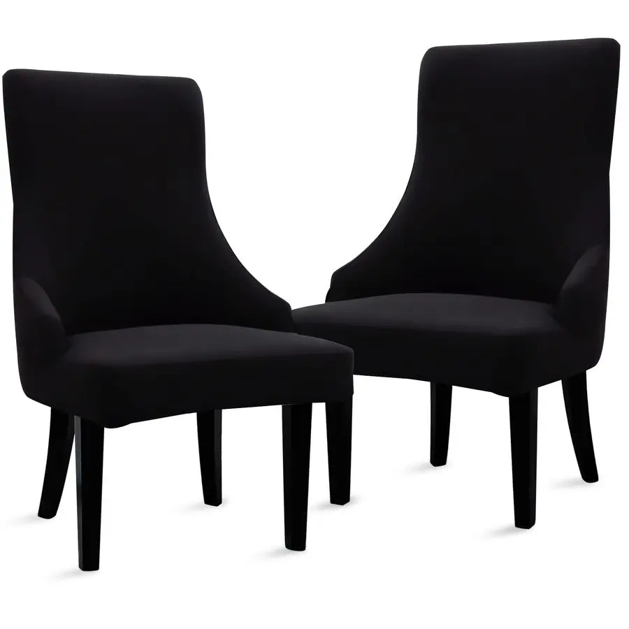 

Stretch Wingback Side Chair SlipcoverAccent Chair Cover Slipcover with Arm,Washable Upholstered Arm Dining Chair with Nailed Tr