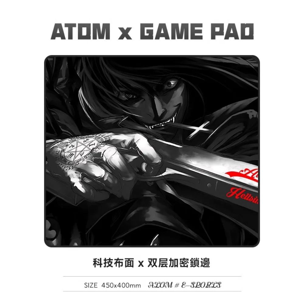 ATOM e-sports mouse pad FPS jogo pano pad, almofada neutra borda de travamento espessada de lados finos padrão transparente suave de alta qualidade 4mm