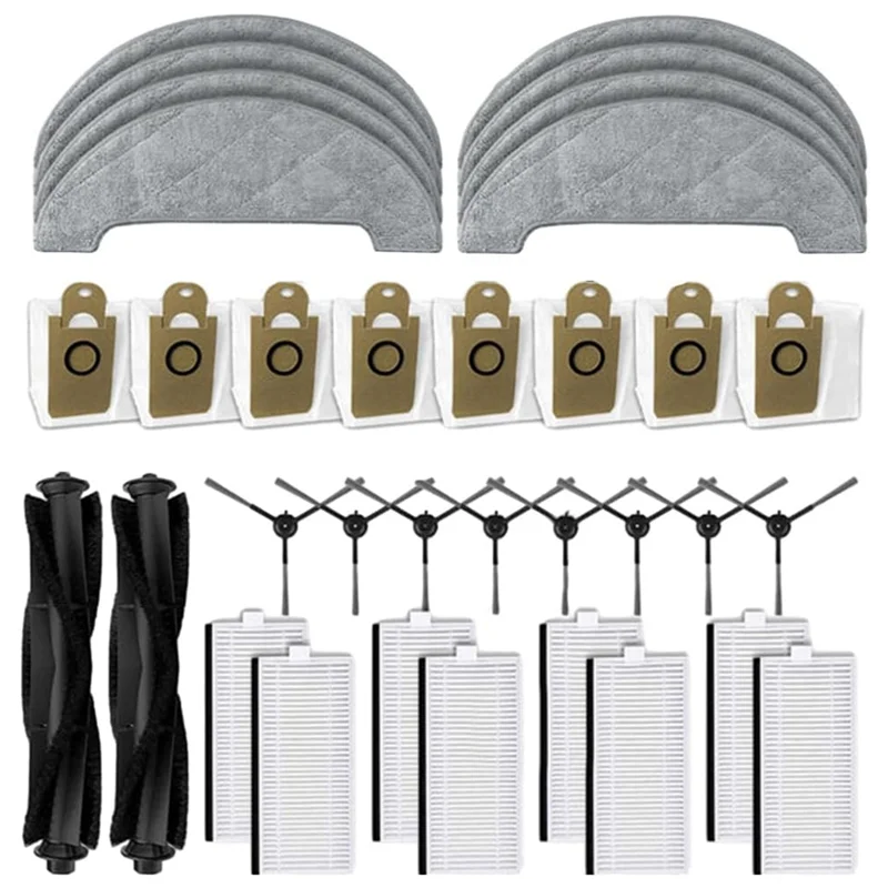 M04K для робота-пылесоса Laresar L6 Pro, основные боковые щетки HEPA-фильтры, швабра, тканевые мешки для пыли, сменные аксессуары