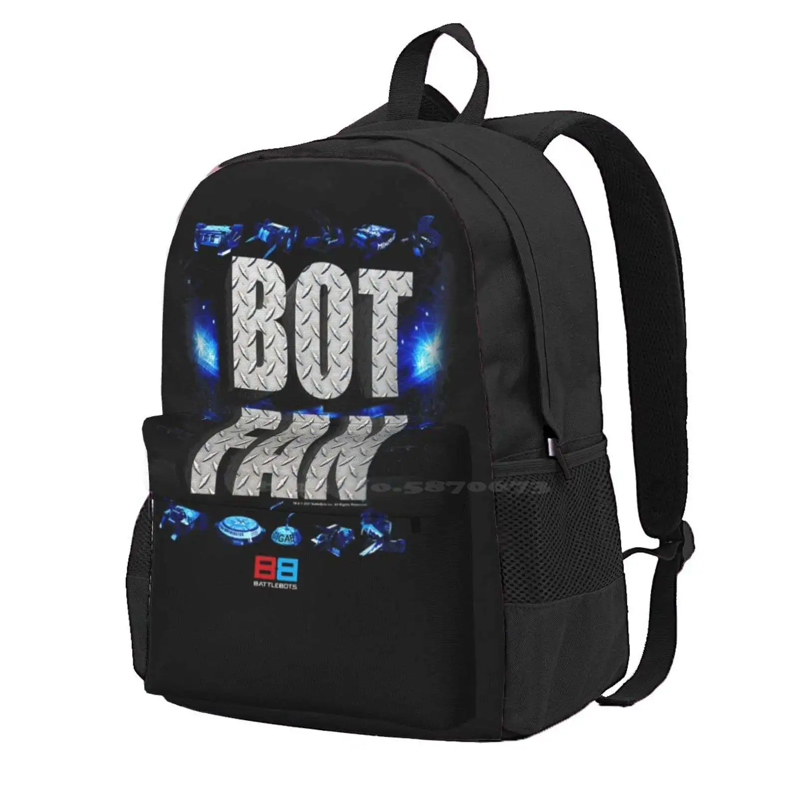 Battlebots Steel Hot Sale Schoolbag Backpack Fashion Bags Battlebots Steel Group Shot