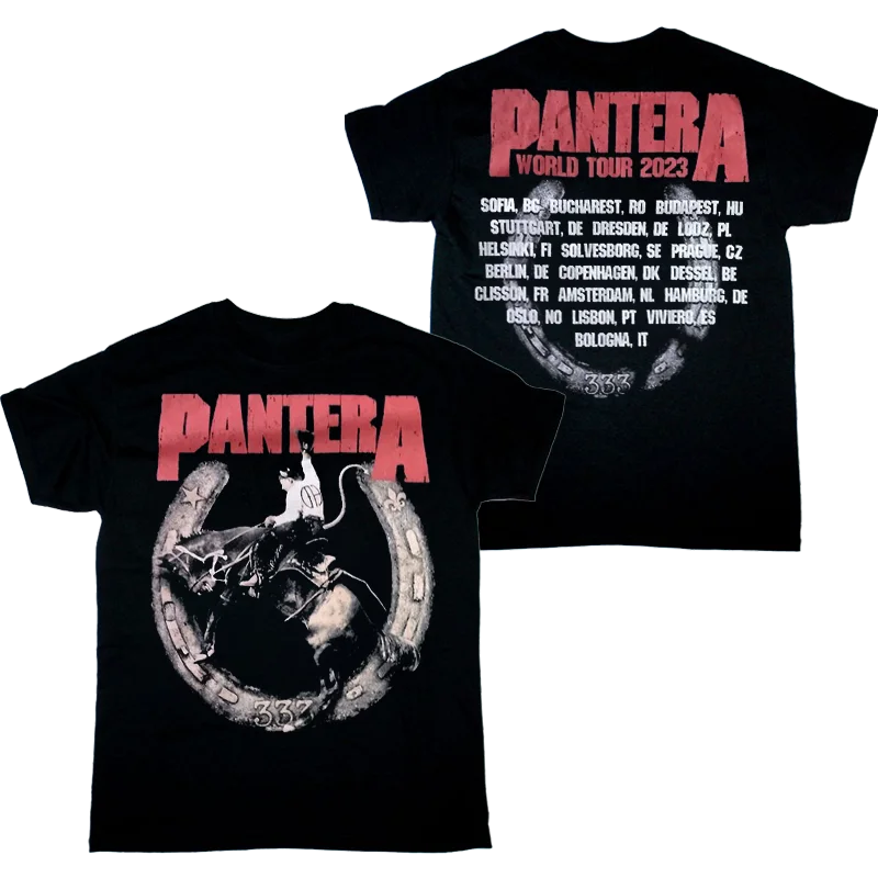 Pantera For Legacy World Tour 2023 T-Shirt Black Fullsize S-5Xl