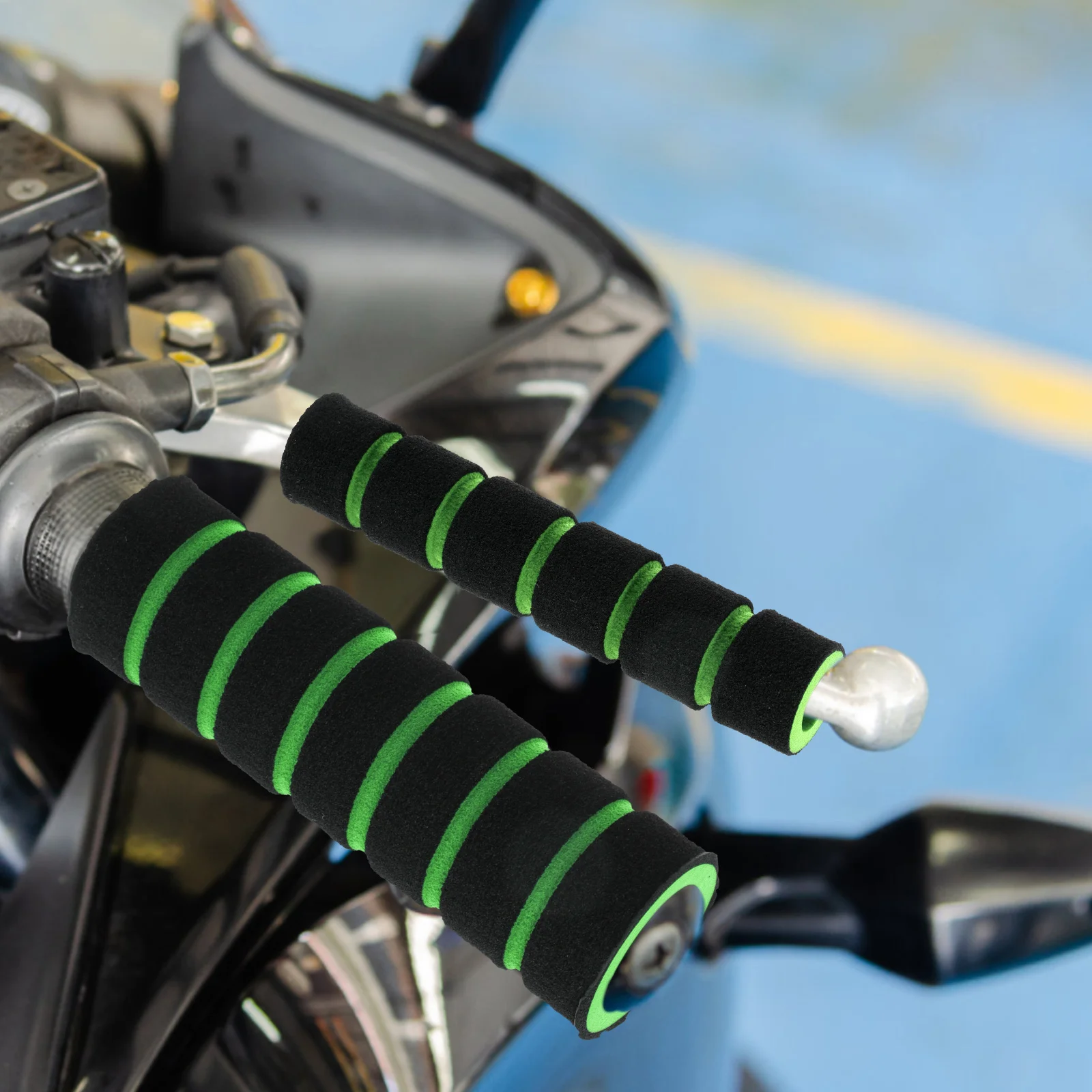 

4pcs Sponge Handlebar Comfortable Bike Motorcycle Handle Grips Replacement Cover Mountain Scooter Handlebar Grips For Adults