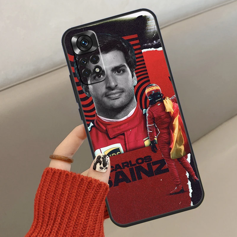 Carlos Sainz Phone Case For Xiaomi Redmi Note 8 9 10 11 12 Pro 11S 10S 9S 8T Redmi 10A 10C 9A 9C Cover