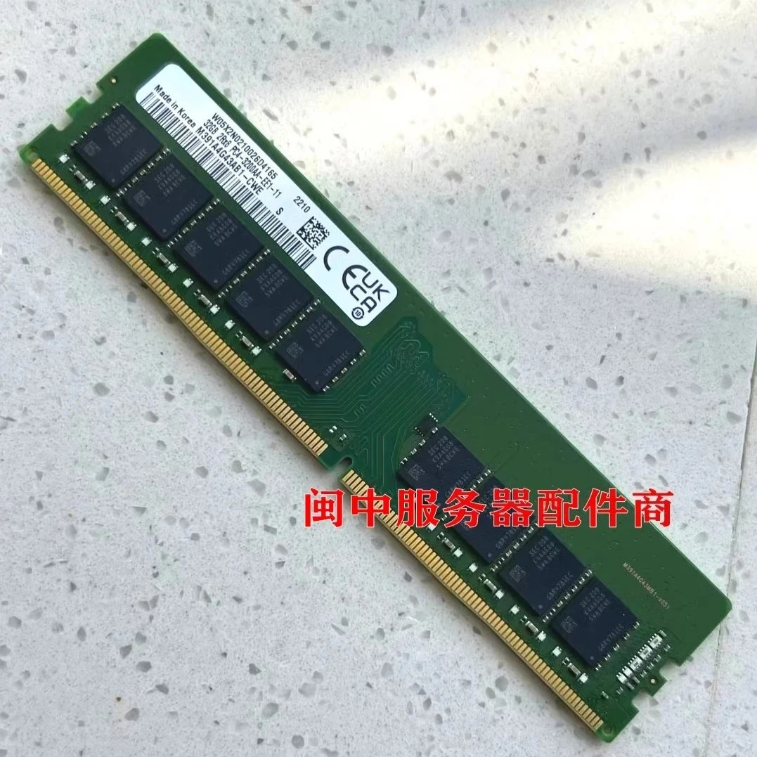 

Для Samsung 32G 2RX8 PC4-3200A-EE1 Pure ECC Серверная память M391A4G43AB1-CWE