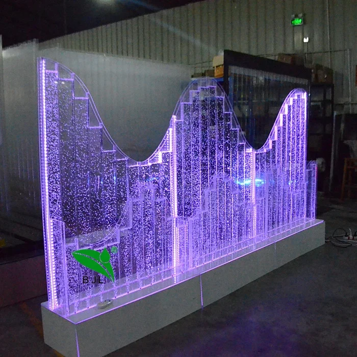 Customization.Intelligent Water Fountain Indoor Wedding Backdrop Water Bubble Wall Panel Decoration