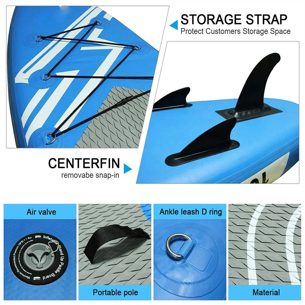 Inflável Hydrofoil Surf Board, propulsão elétrica Drive, Jet Fins, China Fabricante, Fabricante Real