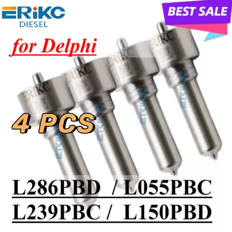 

4PC L286PBD L055PBC Common Rail Diesel Injector Nozzle L239PBC L150PBC Sprayer for Delphi Injection System