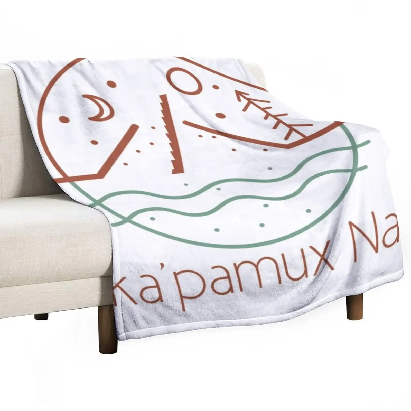 

Flag of the Nlakapamux Nation Canada Throw Blanket Hairys wednesday Blankets