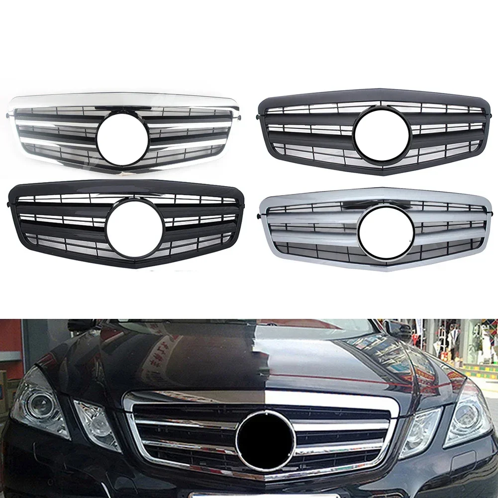 Front Racing Bumper Grille Upper Facelift Grill For Mercedes-Benz E-Class W212 2009 2010 2011 2012 2013 4 Doors