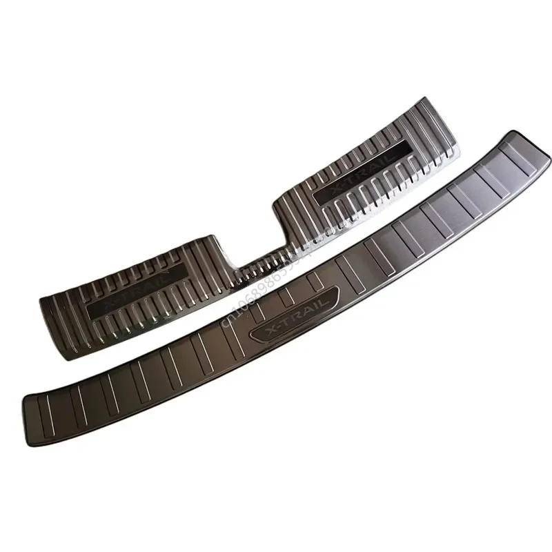 For Nissan X-Trail 2022 Stainless Steel Car Accessories Anti Kick Safety Protection Threshold Anti Scratch Plate Decorative