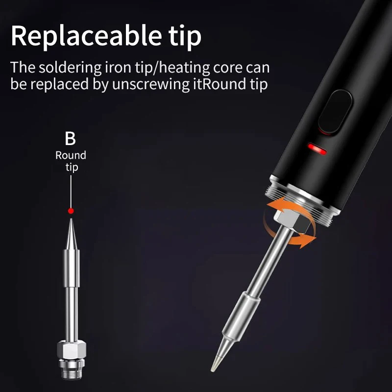 15W Wireless USB Soldering Iron Set Fast Melting Tin Rechargeable Battery Welding Electric Solder Pen Repair Tool