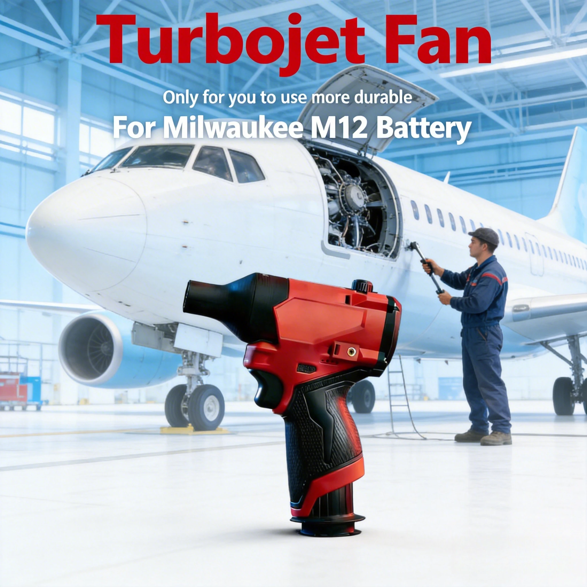 

Milwaukee M12 Turbojet Fan | Brushless Electric Blower | High Speed Portable Air Duster for Cleaning & Drying