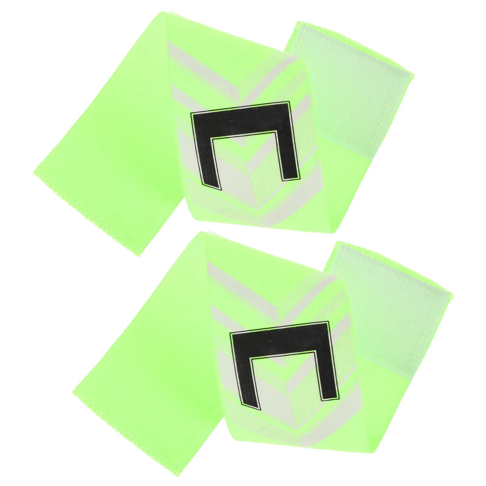 2Pcs Football Captain Armbands Bright Color Printed Long-Lasting Soccer Team Leader Bands for Kids Teens Sports Games Flexible
