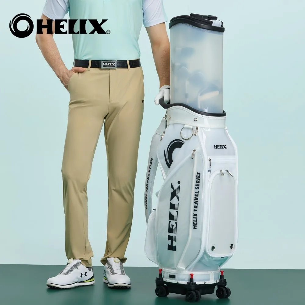 HELIX Waterproof TPU Golf Travel Bag with Wheels and Retractable Top Cover