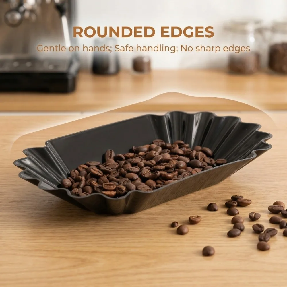 1/2/3pcs Coffee Beans Sample Tray, Lightweight Stackable Coffee Display Plate, Reusable Plastic Practical Sample Display Tray
