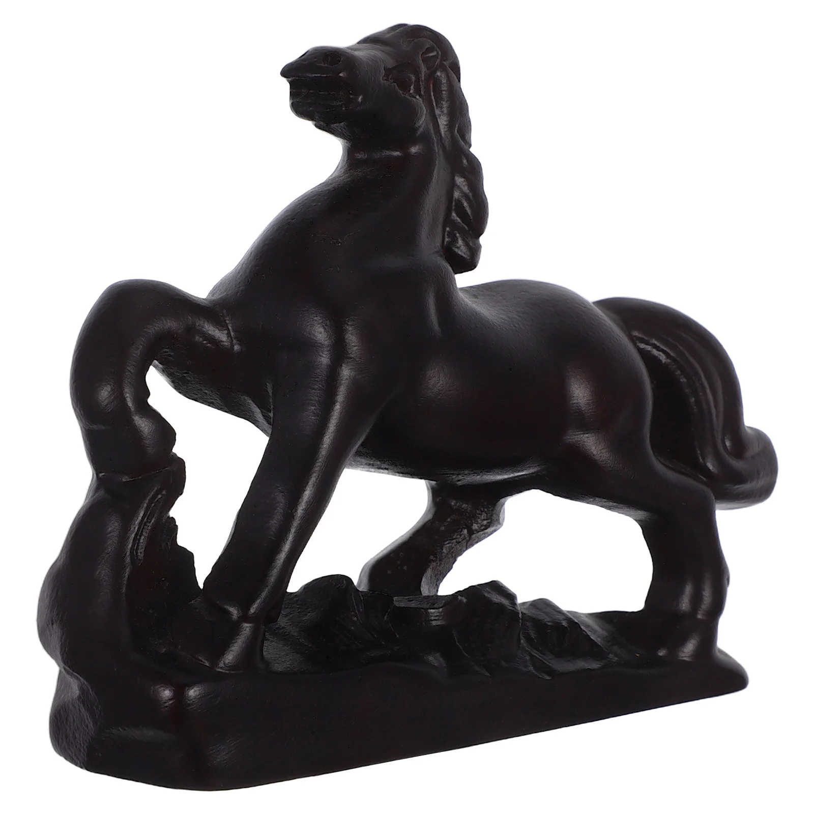 خشبية فنغ شوي تمثال حصان 8 سنتيمتر خمر الخشب الحيوان النحت الصينية زودياك الشكل 2026 السنة الجديدة الديكور غرفة المعيشة المنزلي #6