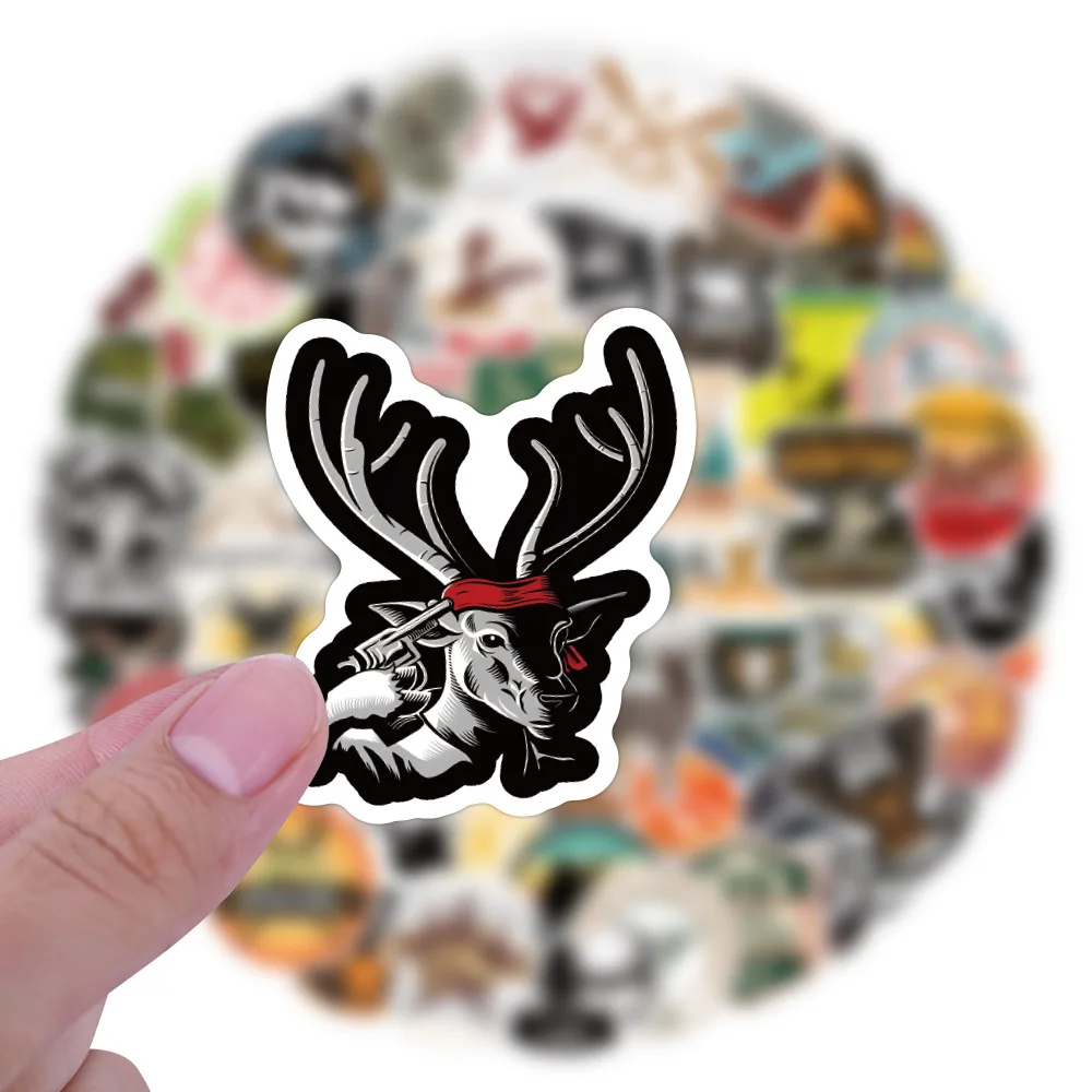 10/30/50/110PCS Hunting Cartoon Stickers Hunt and Kill Sticker Scrapbook DIY Laptop Guitar Car Bike Skateboard Graffiti Decals