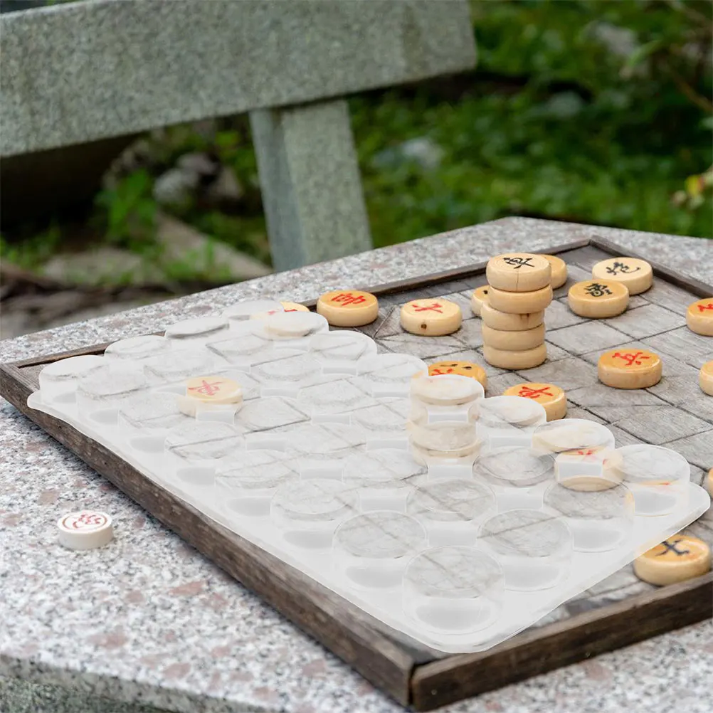 

2 Pcs Resin High Gloss Chinese Chess Silicone H Molds Casting Molds for DIY Silicone Mold Kit Projects