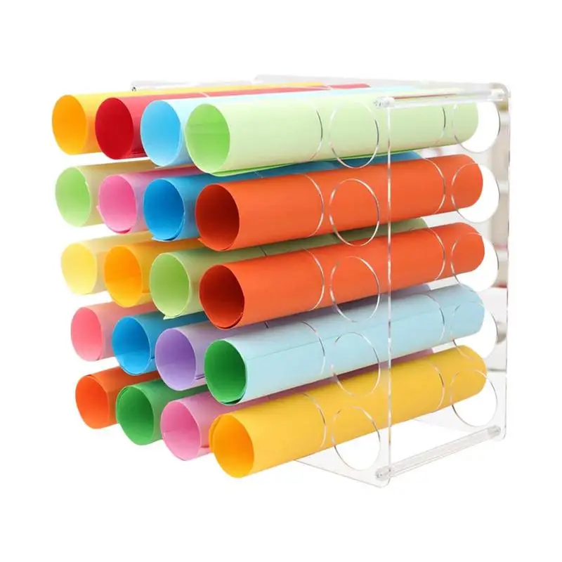 Vinyls Storage Organizer Vinyls Roll Storage Rack With 25 Holes Vinyls Roll Storage Vinyls Roll Holder For Vinyls Roll Paintings