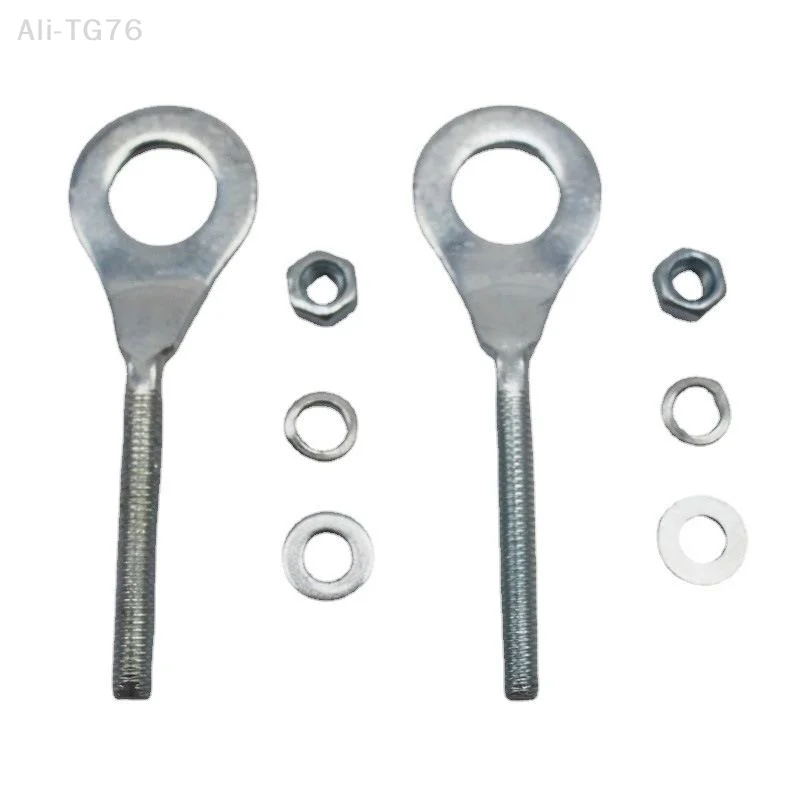 [P] 2Pcs Motorcycle Chain Tensioner Adjuster Iron Puller For Mini Bike 50cc-125cc CRF50 XR70 ATV Motorcycle Parts Accessories