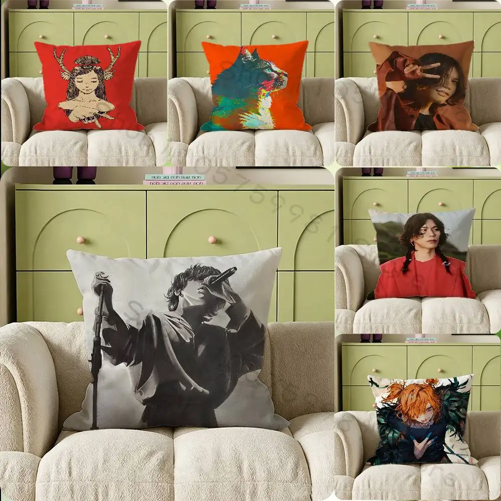 Japan Singer K-Kenshi Y-Yonezu Gifts PillowCase Sofa Cushion Cover Suitable For Home Bedroom Room custom Decor
