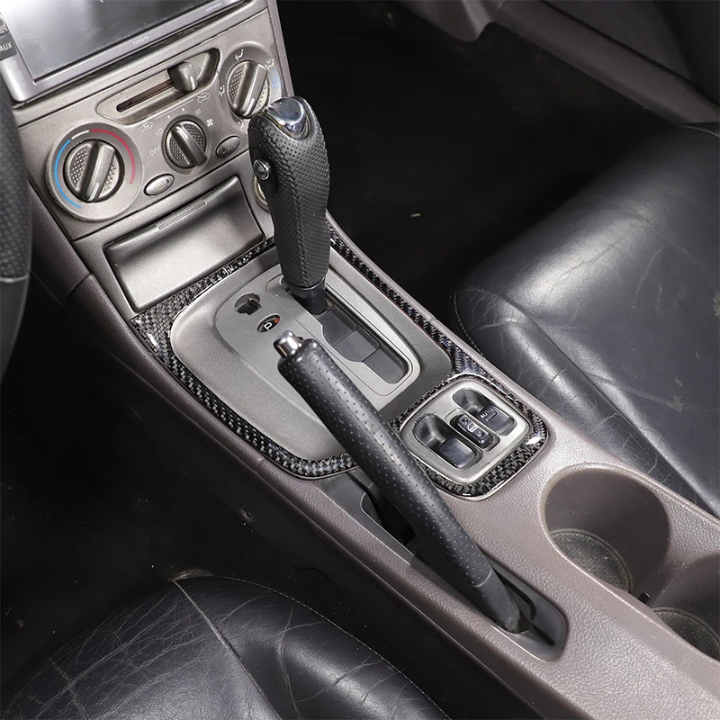 For Toyota Celica 2000-05 Trim Interior Kit Soft Carbon Fiber Car Shifter Air Conditioning Adjustment Panel Trim Car Accessories