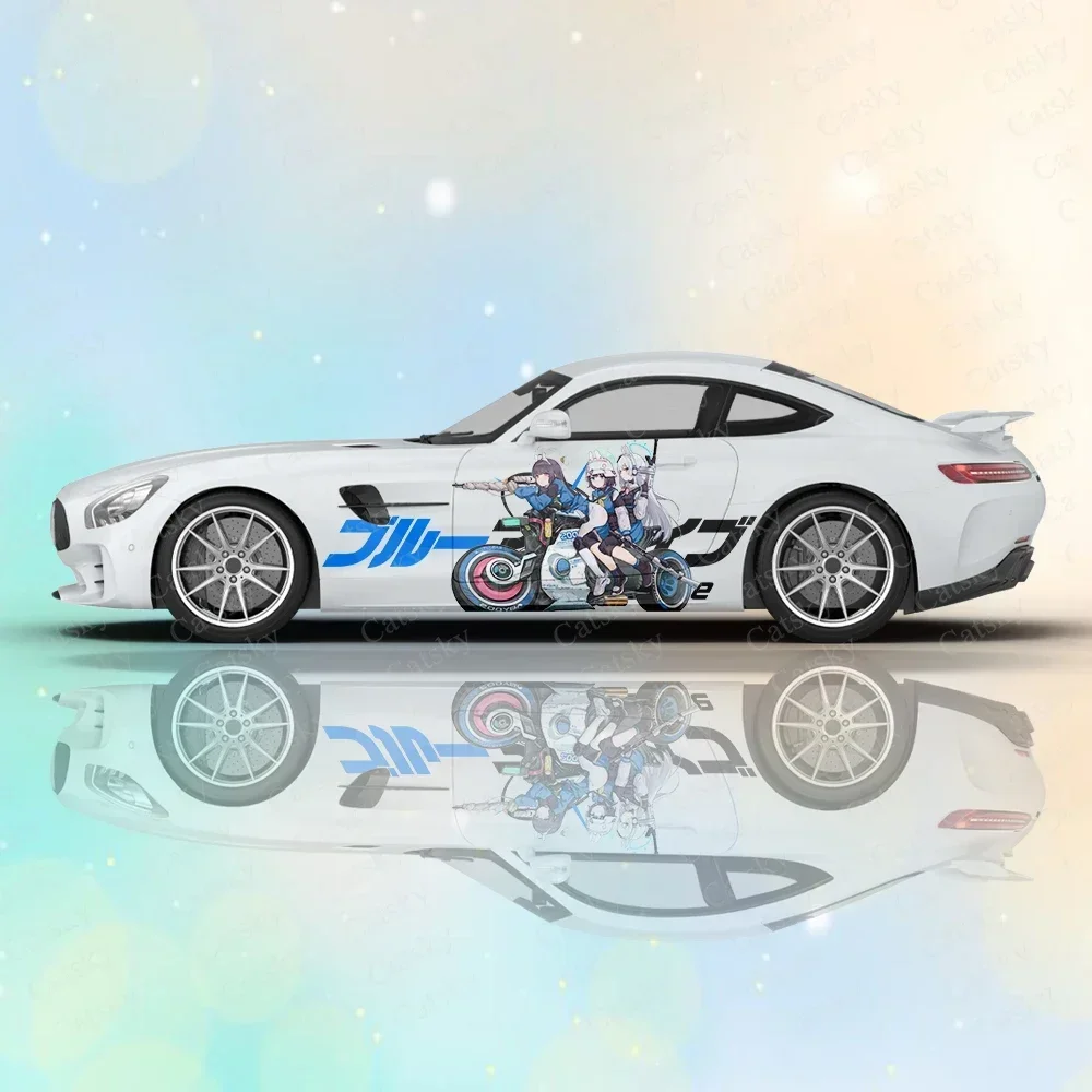 

Blue Archive Cute Sexy Anime Girl Car Body Stickers Itasha Vinyl Car Side Decal Sticker Car Sticker Automotive Decor Film
