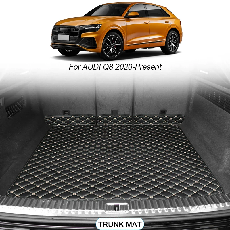 

For Audi Q8 2020-Present Custom Car Trunk Main Mats Waterproof Anti Scratch Non-slip Protect Cover Internal Auto Accessory