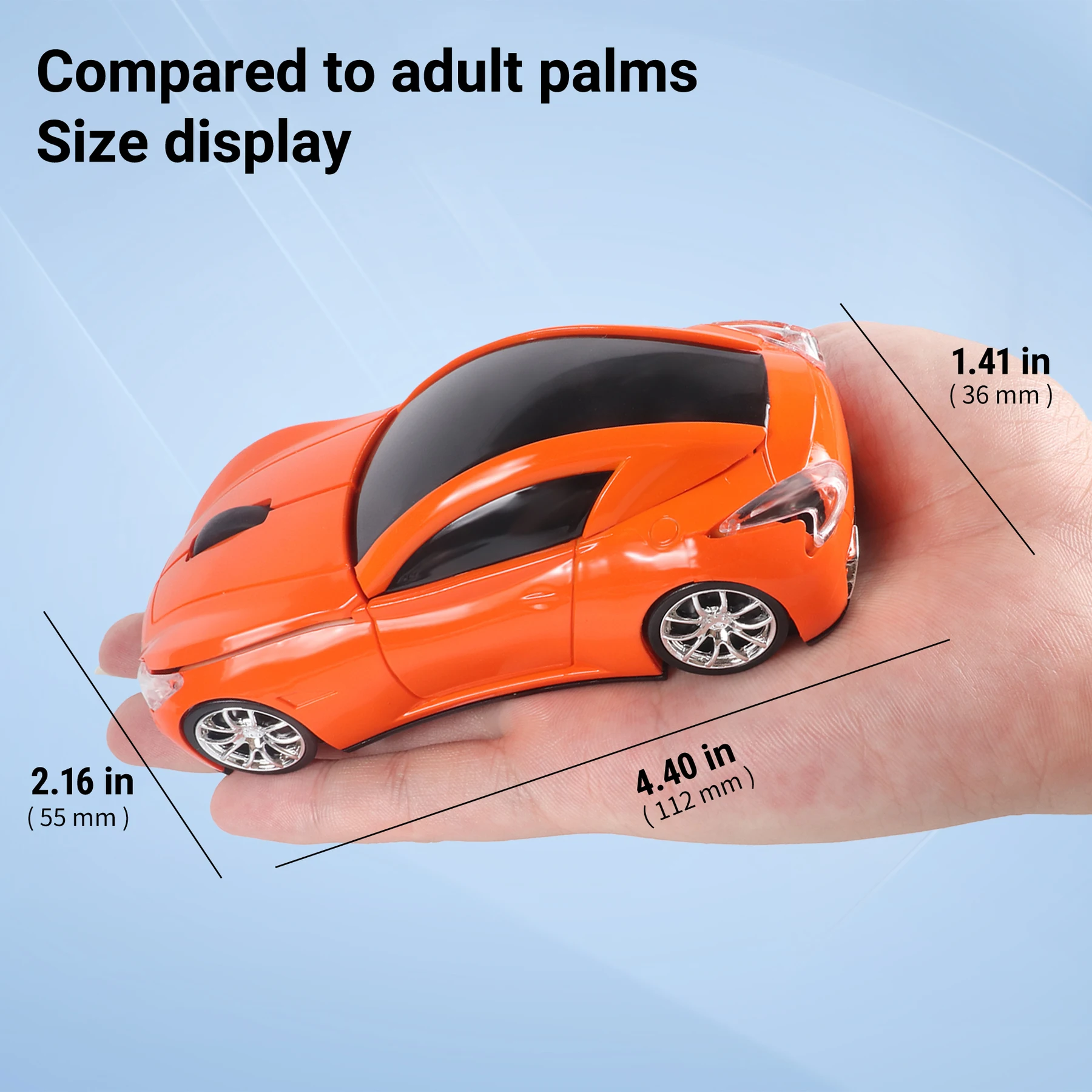 

Trendy Infiniti Sports Car Shape Computer Mouse 2.4G Wireless Silent Optical Ergonomic Mini Mice For PC Laptop Desktops Kid Gift